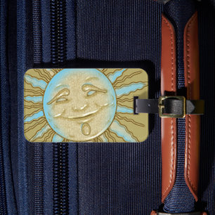 Glückliche Lachende Sonne Gepäckanhänger