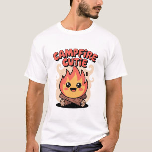 Glückliche Lagerfeuer Stimmung Lustiges Camping T-Shirt