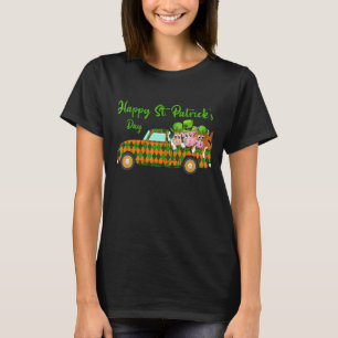 Glückliche Landtiere Happy St Patrick's Day Truck  T-Shirt