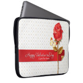Glückliche Laptop-Hülse des Valentinstag-9 Laptopschutzhülle (Vorne Rechts)