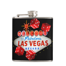 Glückliche Las Vegas-Taschen-Flasche Flachmann