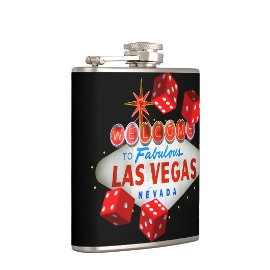 Glückliche Las Vegas-Taschen-Flasche Flachmann (Rechts)