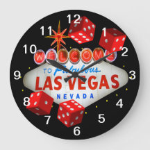 Glückliche Las Vegas-Uhr