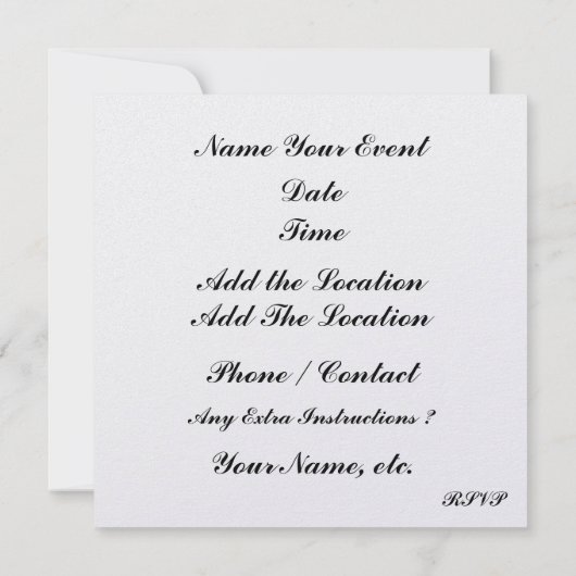 GLÜCKLICHE LAUFNAHME - SRF EINLADUNG (Rückseite)