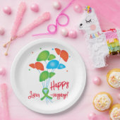 glückliche Lebertransplantation Pappteller (Party)