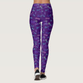 Glückliche Leggings des neuen Jahres (Lila) (Rückseite)