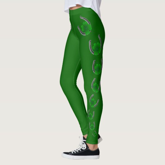 Glückliche Leggings Niedliche St. Patrick's Leggin (Links)