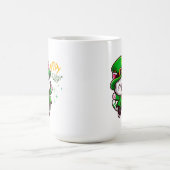 Glückliche Leprechaun-Katze Kaffeetasse (Mittel)