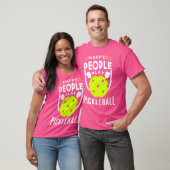 Glückliche Leute spielen Pickleball T-Shirt (Unisex)