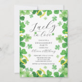 Glückliche Liebe Engagement Partei Einladung (Vorderseite)