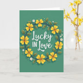 Glückliche Liebe Florale Karte (Gelbe Blume)