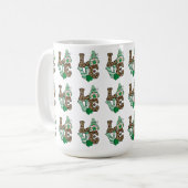 Glückliche Liebe Gnome St. Patrick's Day Kaffeetasse (Vorderseite Links)