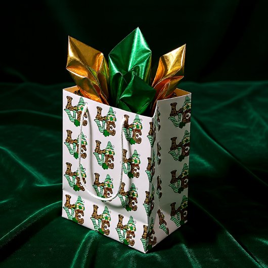 Glückliche Liebe Gnome St. Patrick's Day Mittlere Geschenktüte