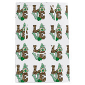 Glückliche Liebe Gnome St. Patrick's Day Mittlere Geschenktüte (Vorderseite)