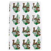Glückliche Liebe Gnome St. Patrick's Day Mittlere Geschenktüte (Rückseite)