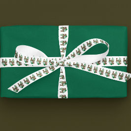 Glückliche Liebe Gnome St. Patrick's Day Satinband