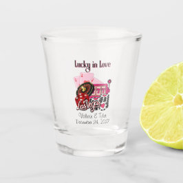 Glückliche Liebe Las Vegas Flitterwochen Schnapsglas