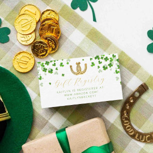 Glückliche Liebe St. Patrick's Day Brautparty Begleitkarte