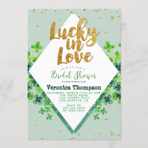 Glückliche Liebe St. Patrick's Day Brautparty Einladung