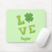 Glückliche Liebe St. Patrick's Day Green Mousepad (Mit Mouse)