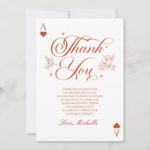 Glückliche Liebe Vintage Cupid Brautparty Dankeskarte (Vorderseite)