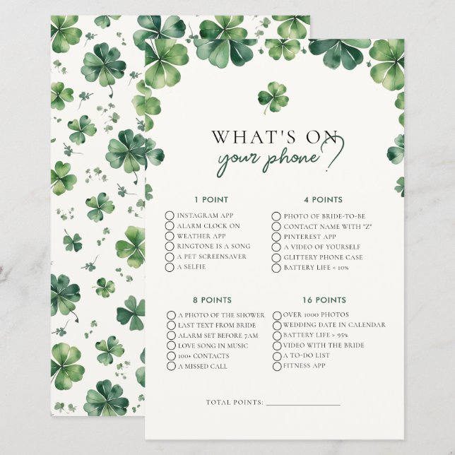 Glückliche Liebe, was auf Ihrem Handy-Brautparty-S (Vorne/Hinten)