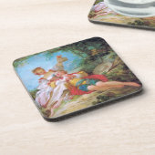 Glückliche Liebhaber Untersetzer (Linke Seite)