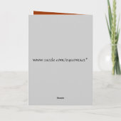 Glückliche Lotus-Friedenskarte Karte (Rückseite)