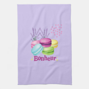 Glückliche Macarons Geschirrtuch
