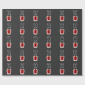 Glückliche Mädchen haben hübsche Geschenkpapier (Flach)