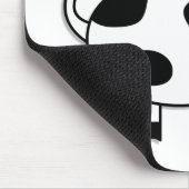 Glückliche Mädchen-Kuh Mousepad (Ecke)