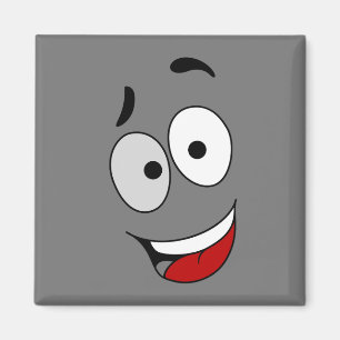 Glückliche Magnete - Kook Art - Behielt lächelnd u Magnet