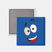 Glückliche Magnete - Kook Art - Behielt lächelnd u Magnet (Vorderseite/Rückseite)