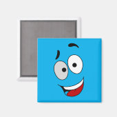 Glückliche Magnete - Kook Art - Behielt lächelnd u Magnet (Vorderseite/Rückseite)