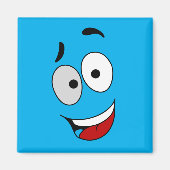 Glückliche Magnete - Kook Art - Behielt lächelnd u Magnet (Vorne)