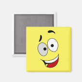 Glückliche Magnete - Kook Art - Behielt lächelnd u Magnet (Vorderseite/Rückseite)