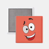 Glückliche Magnete - Kook Art - Behielt lächelnd u Magnet (Vorderseite/Rückseite)