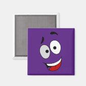 Glückliche Magnete - Kook Art - Behielt lächelnd u Magnet (Vorderseite/Rückseite)