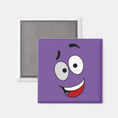 Glückliche Magnete - Kook Art - Behielt lächelnd u Magnet (Vorderseite/Rückseite)