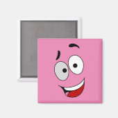 Glückliche Magnete - Kook Art - Behielt lächelnd u Magnet (Vorderseite/Rückseite)