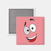 Glückliche Magnete - Kook Art - Behielt lächelnd u Magnet (Vorderseite/Rückseite)