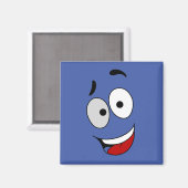 Glückliche Magnete - Kook Art - Behielt lächelnd u Magnet (Vorderseite/Rückseite)