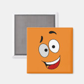 Glückliche Magnete - Kook Art - Behielt lächelnd u Magnet (Vorderseite/Rückseite)