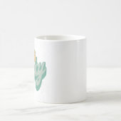 Glückliche Mama Mutter Shamrock Kaffeetasse (Mittel)