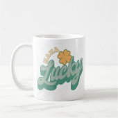 Glückliche Mama Mutter Shamrock Kaffeetasse (Links)