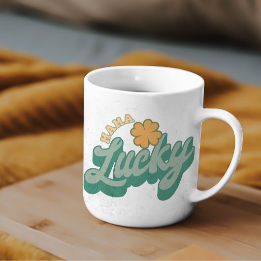 Glückliche Mama Mutter Shamrock Kaffeetasse