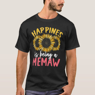 Glückliche Mama Sonnenbrille Mum Sonnenblumen Mutt T-Shirt