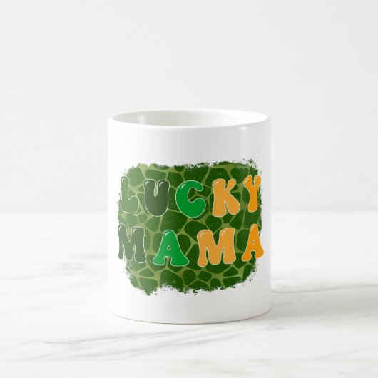 Glückliche Mama Sublimation Kaffeetasse (Mittel)