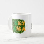 Glückliche Mama Sublimation Kaffeetasse (Vorderseite Links)