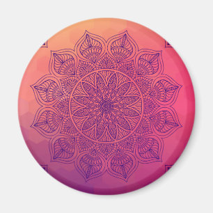 Glückliche Mandala Magnet